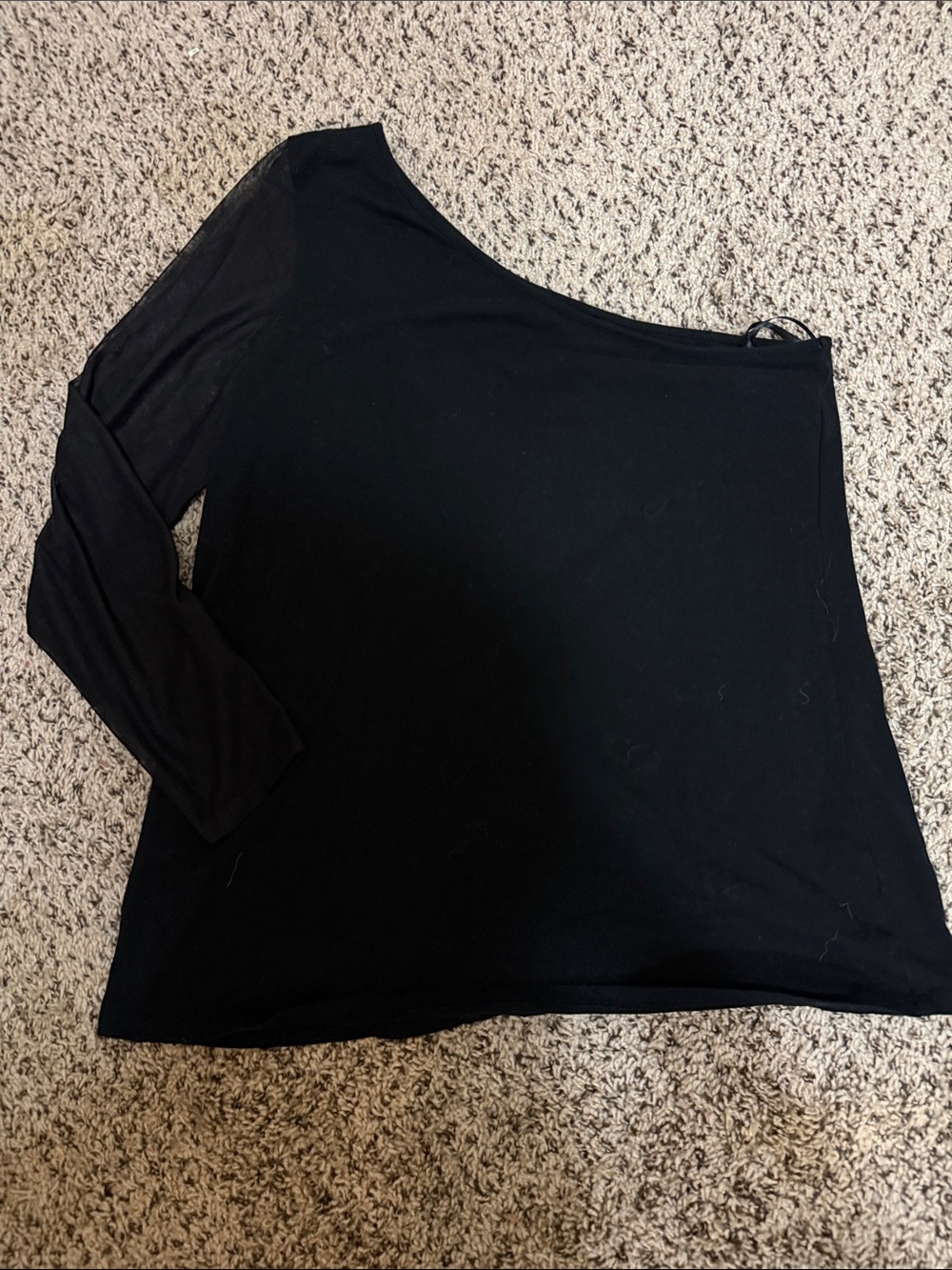 Torrid - NWOT Black One-Shoulder Long Sleeve Women's Top